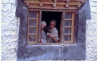 Piero e Marc Damien, fondatore di "Aiuto allo Zanskar"